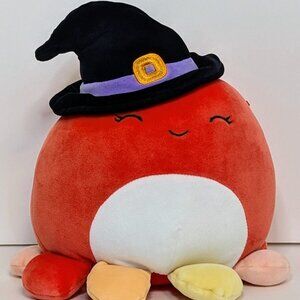 Detra the Octopus 8 inches red Squishmallow from the Halloween Squad 2021
